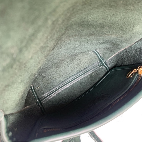 Vintage Coach Quincey (9919) in Bottle Green | Crossbody Bag - Picture 10 of 14